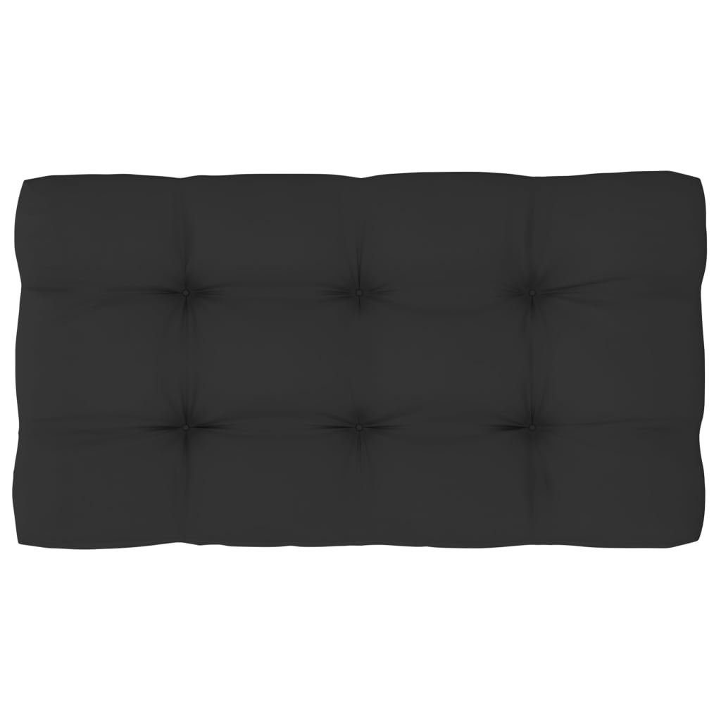 vidaXL Garten-Ecksofa aus Paletten Schwarz Imprägniertes Kiefernholz