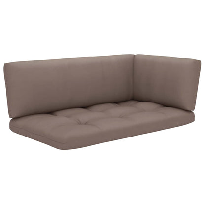 vidaXL Garten-Ecksofa aus Paletten Schwarz Imprägniertes Kiefernholz