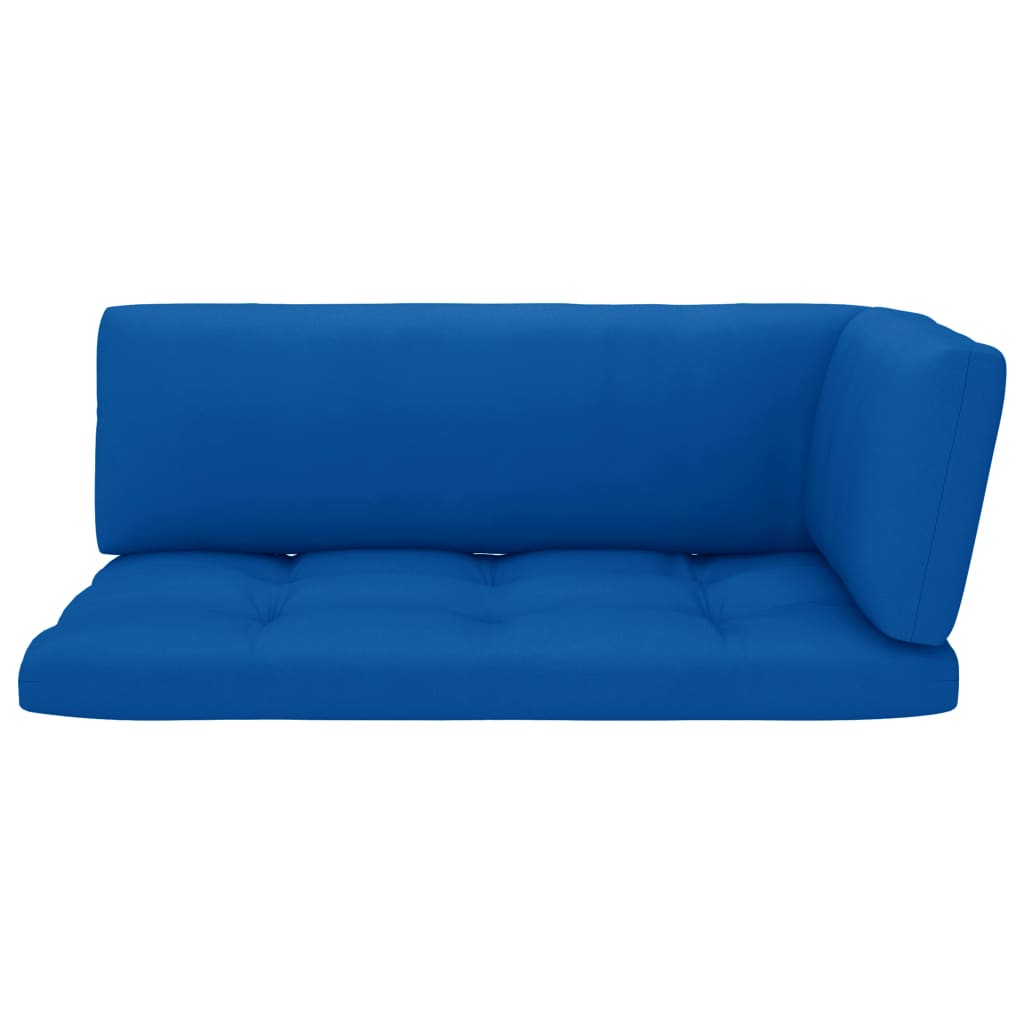 vidaXL Garten-Ecksofa aus Paletten Schwarz Imprägniertes Kiefernholz