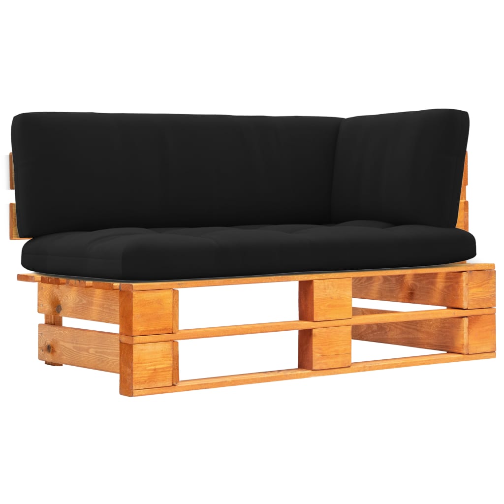 vidaXL Garten-Ecksofa aus Paletten Honigbraun Kiefernholz Imprägniert