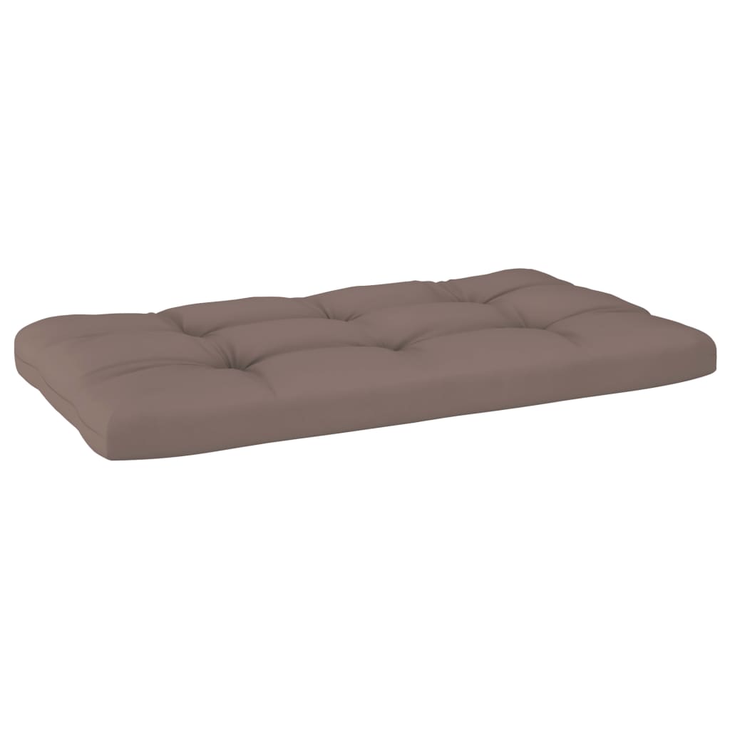 vidaXL 2-Sitzer-Palettensofa mit Kissen Grau Imprägniertes Kiefernholz