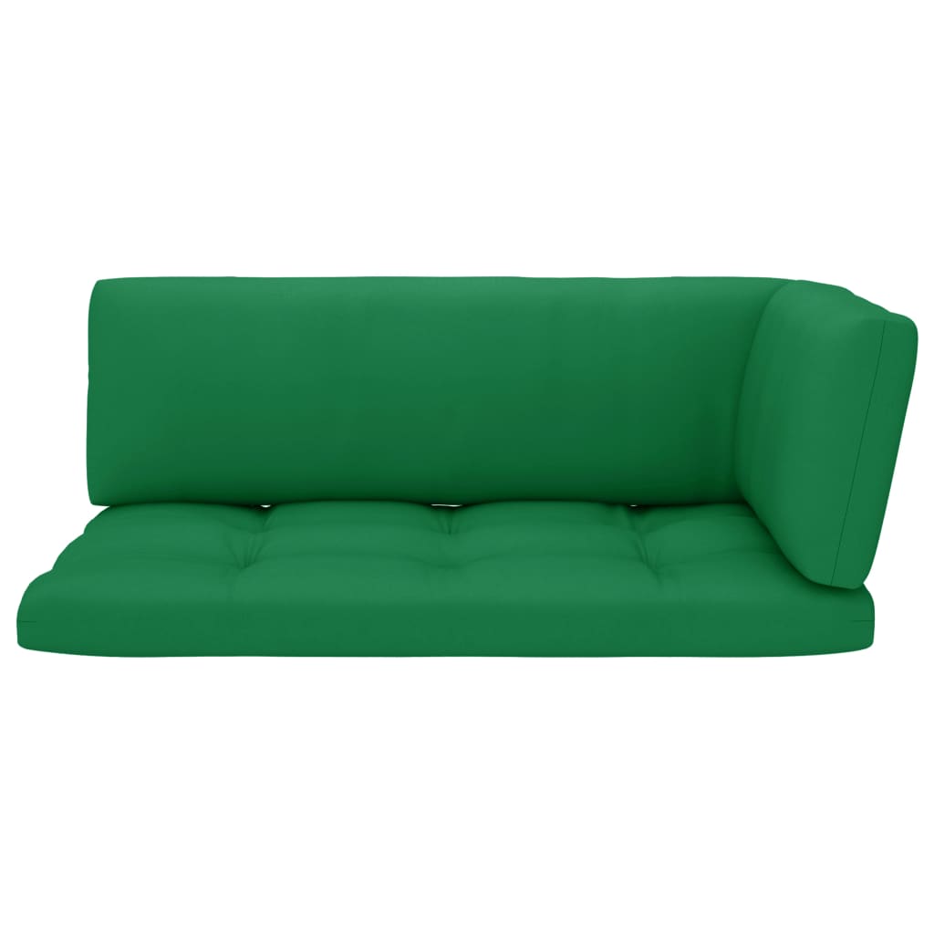 vidaXL 2-Sitzer-Palettensofa Schwarz Imprägniertes Kiefernholz