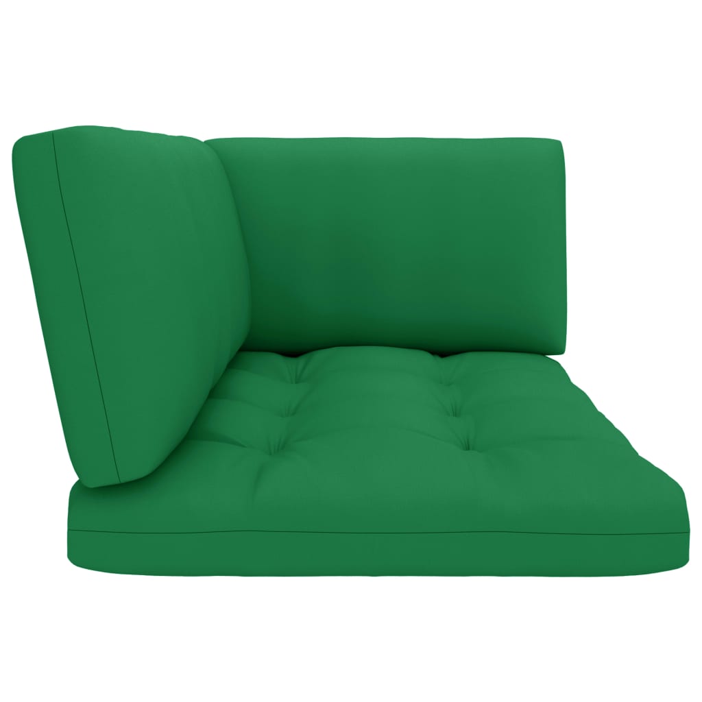 vidaXL 2-Sitzer-Palettensofa Schwarz Imprägniertes Kiefernholz
