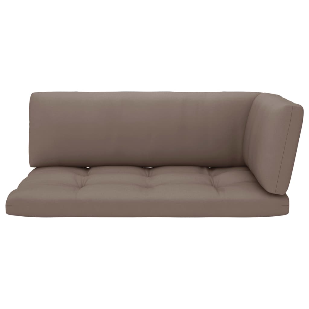 vidaXL 2-Sitzer-Palettensofa Schwarz Imprägniertes Kiefernholz