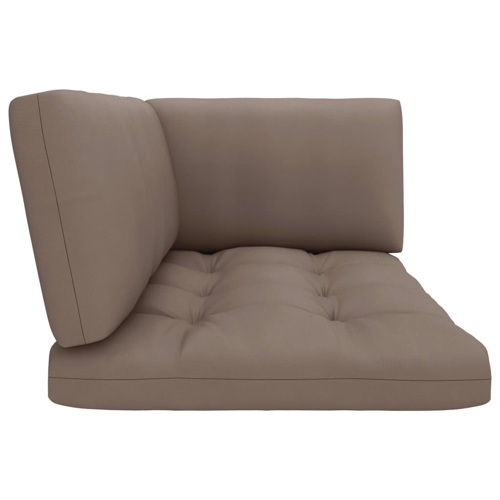 vidaXL 2-Sitzer-Palettensofa Schwarz Imprägniertes Kiefernholz
