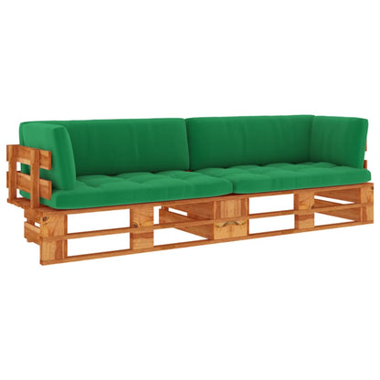 vidaXL 2-Sitzer-Palettensofa Honigbraun Imprägniertes Kiefernholz