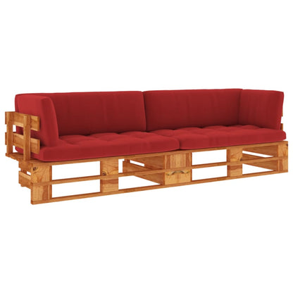 vidaXL 2-Sitzer-Palettensofa Honigbraun Imprägniertes Kiefernholz