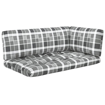 vidaXL 4-tlg. Paletten-Lounge-Set Grau Imprägniertes Kiefernholz
