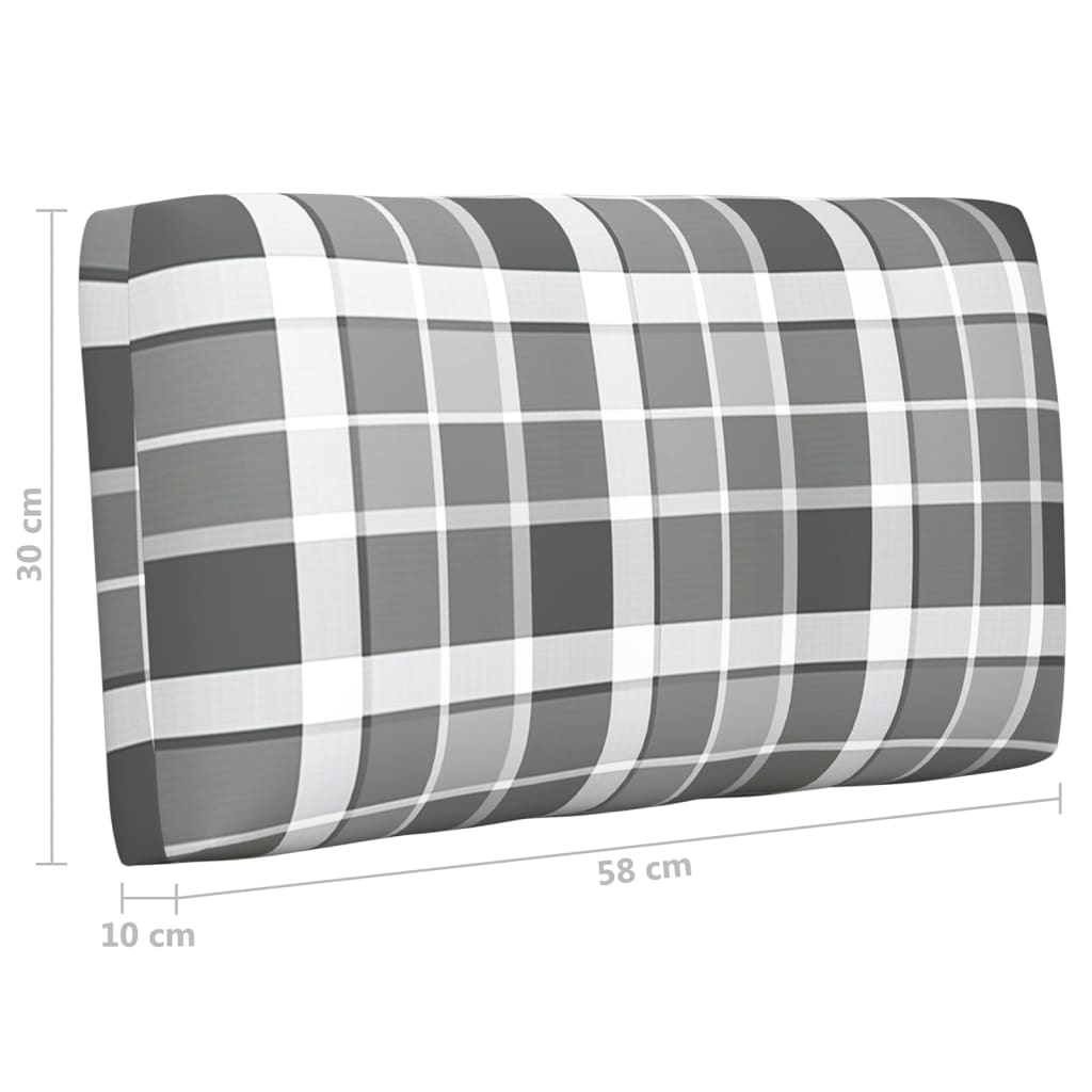 vidaXL 4-tlg. Paletten-Lounge-Set Grau Imprägniertes Kiefernholz