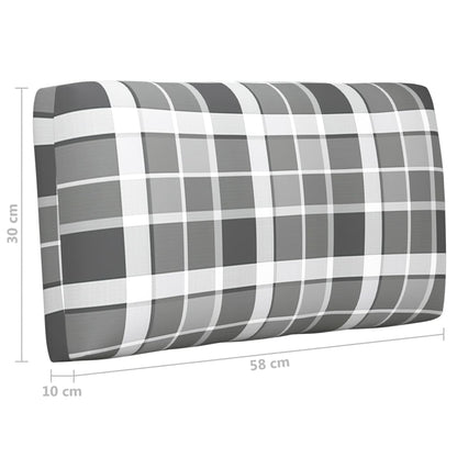 vidaXL 4-tlg. Paletten-Lounge-Set Grau Imprägniertes Kiefernholz