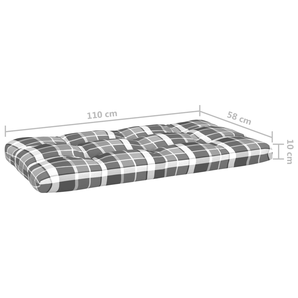 vidaXL 4-tlg. Paletten-Lounge-Set Grau Imprägniertes Kiefernholz