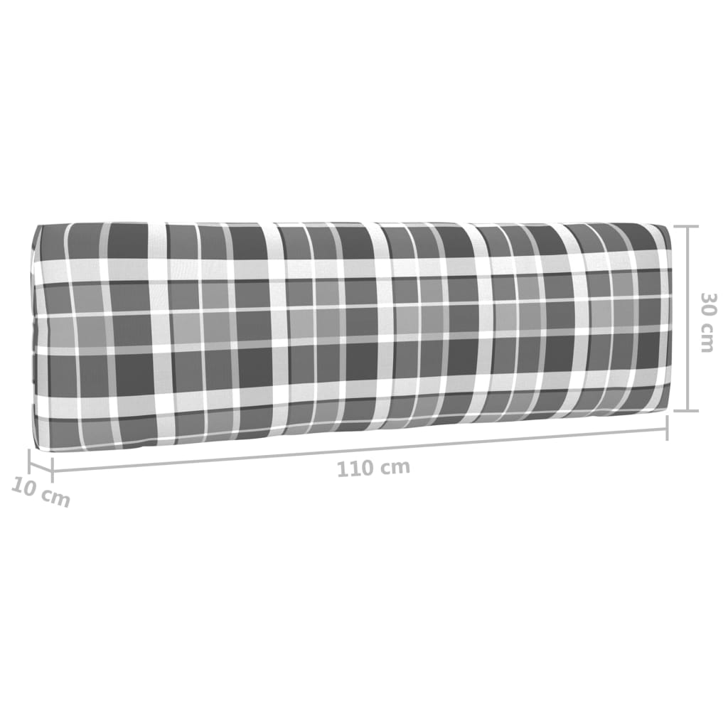 vidaXL 4-tlg. Paletten-Lounge-Set Grau Imprägniertes Kiefernholz