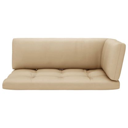 vidaXL 4-tlg. Paletten-Lounge-Set Schwarz Imprägniertes Kiefernholz
