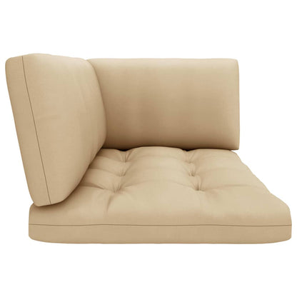 vidaXL 4-tlg. Paletten-Lounge-Set Schwarz Imprägniertes Kiefernholz