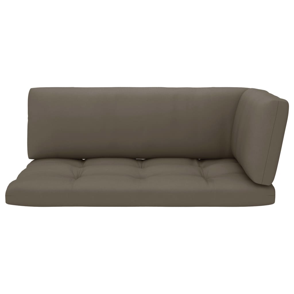 vidaXL 4-tlg. Paletten-Lounge-Set Schwarz Imprägniertes Kiefernholz