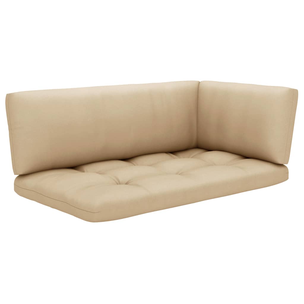 vidaXL 4-tlg. Paletten-Lounge-Set mit Kissen Imprägniertes Kiefernholz