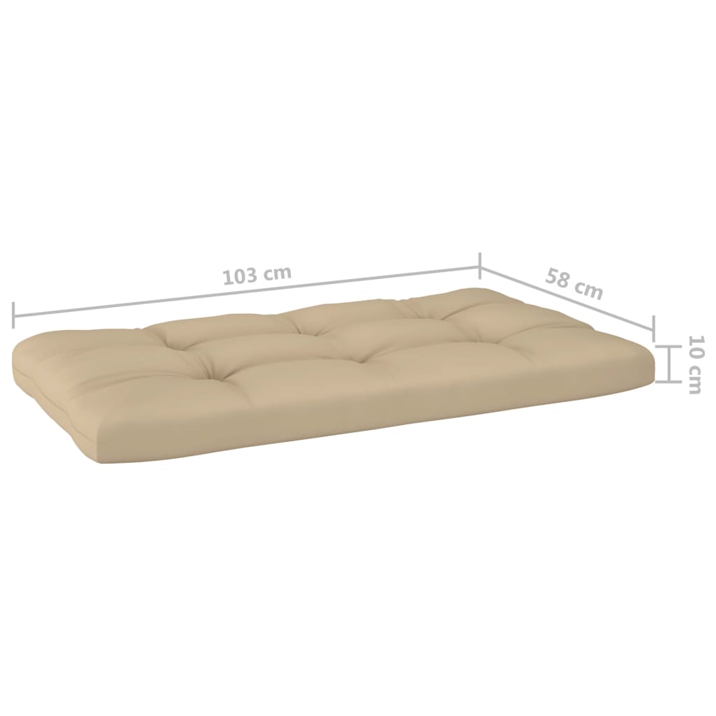 vidaXL 4-tlg. Paletten-Lounge-Set mit Kissen Imprägniertes Kiefernholz