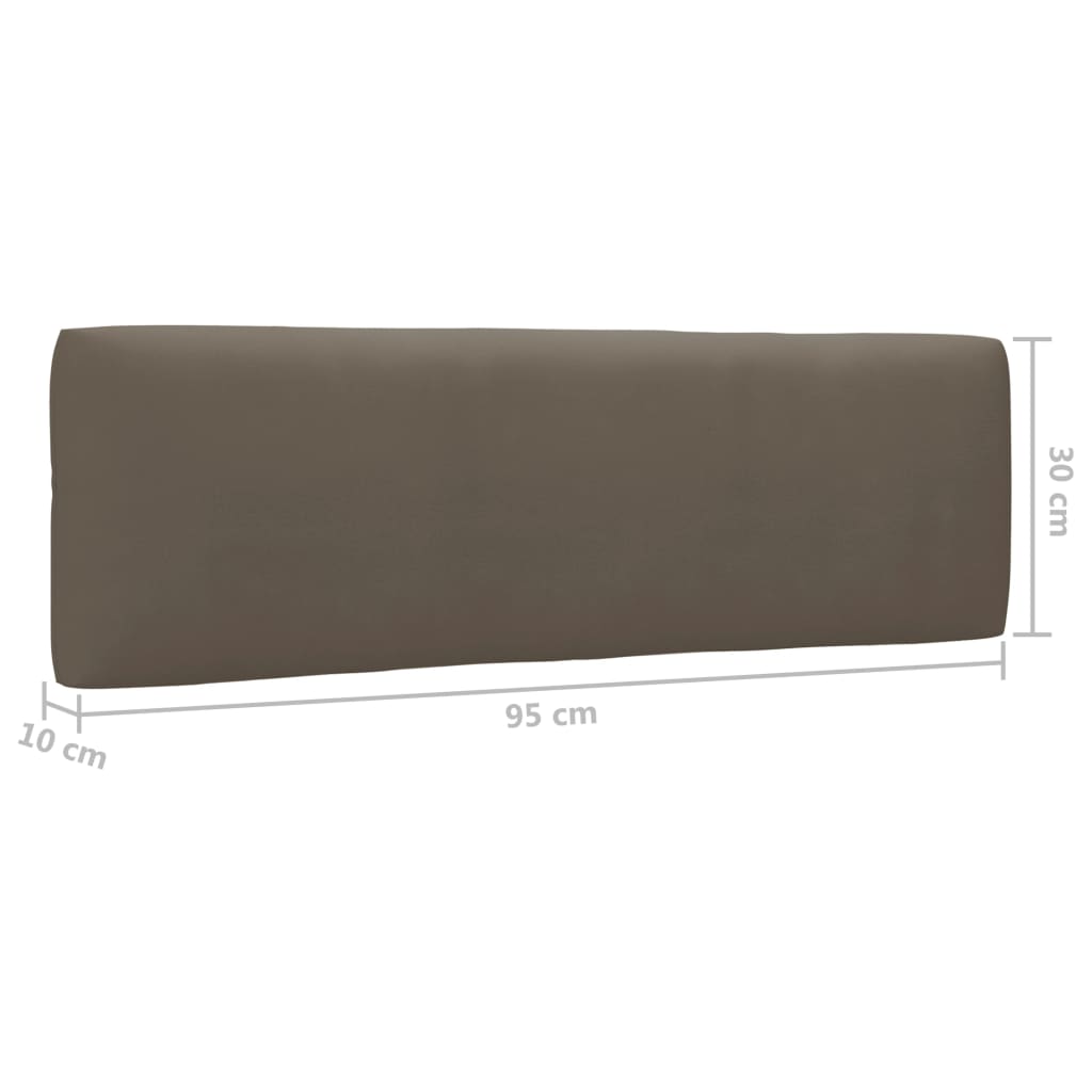 vidaXL 4-tlg. Paletten-Lounge-Set mit Kissen Imprägniertes Kiefernholz