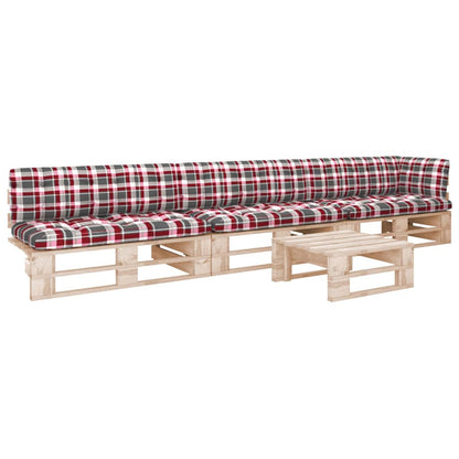 vidaXL 4-tlg. Paletten-Lounge-Set mit Kissen Imprägniertes Kiefernholz
