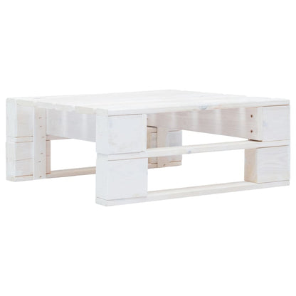 vidaXL 4-tlg. Paletten-Lounge-Set Weiß Imprägniertes Kiefernholz