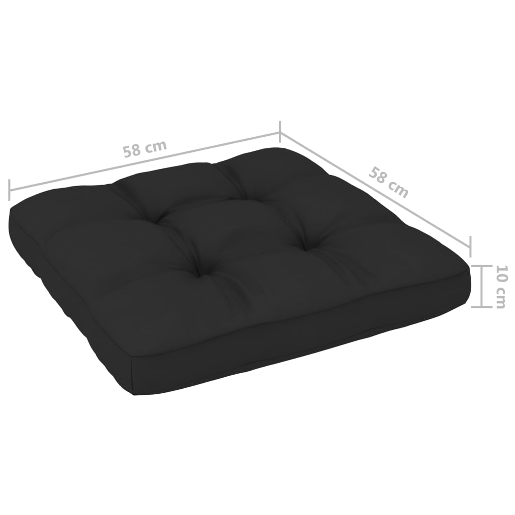 vidaXL 4-tlg. Paletten-Lounge-Set Weiß Imprägniertes Kiefernholz