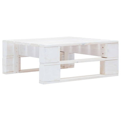 vidaXL 4-tlg. Paletten-Lounge-Set Weiß Imprägniertes Kiefernholz