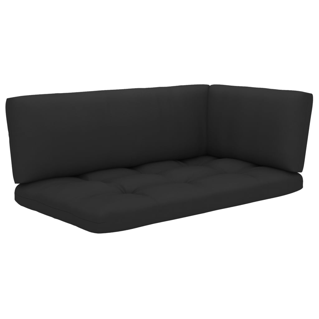 vidaXL 4-tlg. Paletten-Lounge-Set Weiß Imprägniertes Kiefernholz