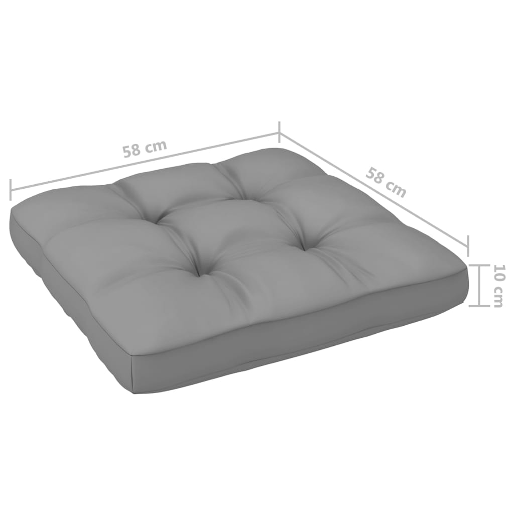 vidaXL Ensemble de salon de palettes 4 pcs avec coussins Bois de pin imprégné