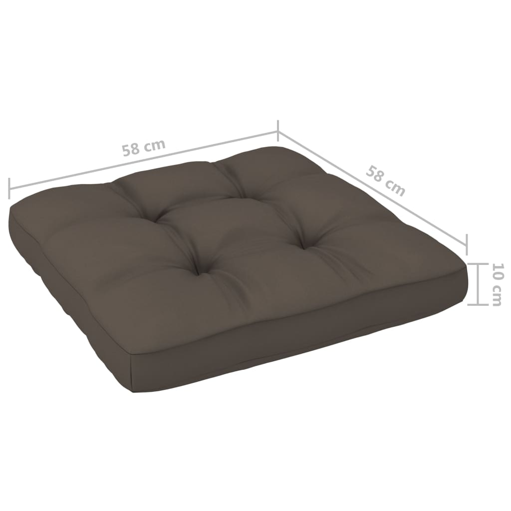 vidaXL 4-tlg. Paletten-Lounge-Set mit Kissen Imprägniertes Kiefernholz