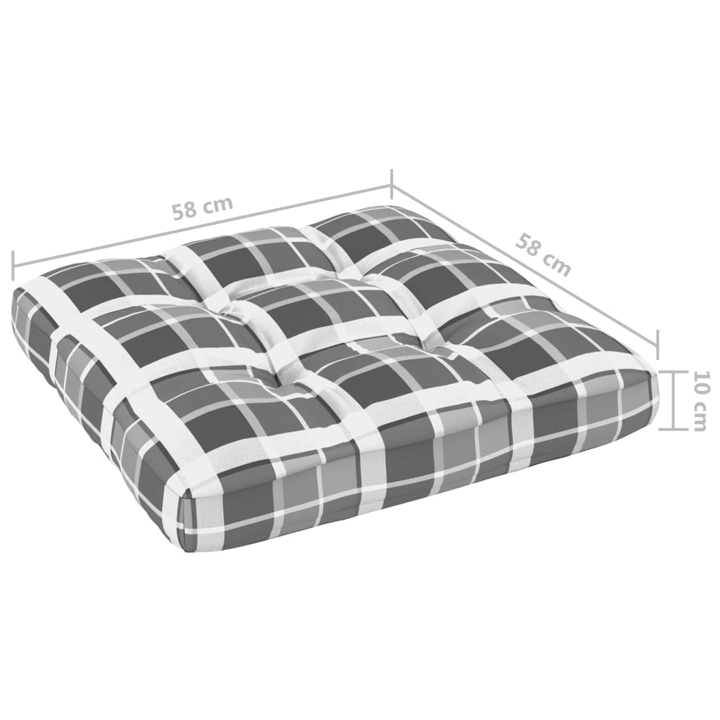 vidaXL 4-tlg. Paletten-Lounge-Set mit Kissen Imprägniertes Kiefernholz
