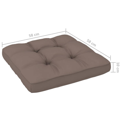 vidaXL 6-tlg. Paletten-Lounge-Set Grau Imprägniertes Kiefernholz