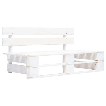vidaXL 6-tlg. Paletten-Lounge-Set Weiß Imprägniertes Kiefernholz