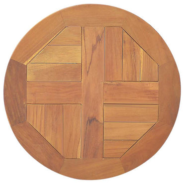 vidaXL Plateau de table en teck massif rond 2,5 cm 40 cm