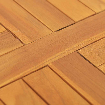 vidaXL Tischplatte Massivholz Teak Rund 2,5 cm 50 cm