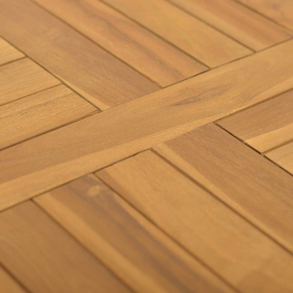 vidaXL Plateau de table carré 50x50x2,5 cm en teck massif