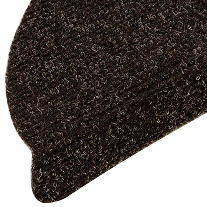 vidaXL Stufenmatten Selbstklebend 5 Stk. 56x17x3 cm Dunkelbraun Halbrund