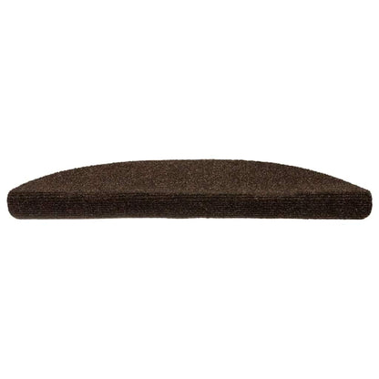 vidaXL Stufenmatten Selbstklebend 5 Stk. 56x17x3 cm Braun Halbrund
