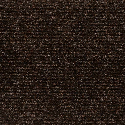 vidaXL Stufenmatten Selbstklebend 5 Stk. 56x17x3 cm Braun Halbrund