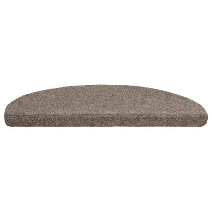 vidaXL Stufenmatten Selbstklebend 10 Stk. 65x21x4 cm Beige Halbrund Groß
