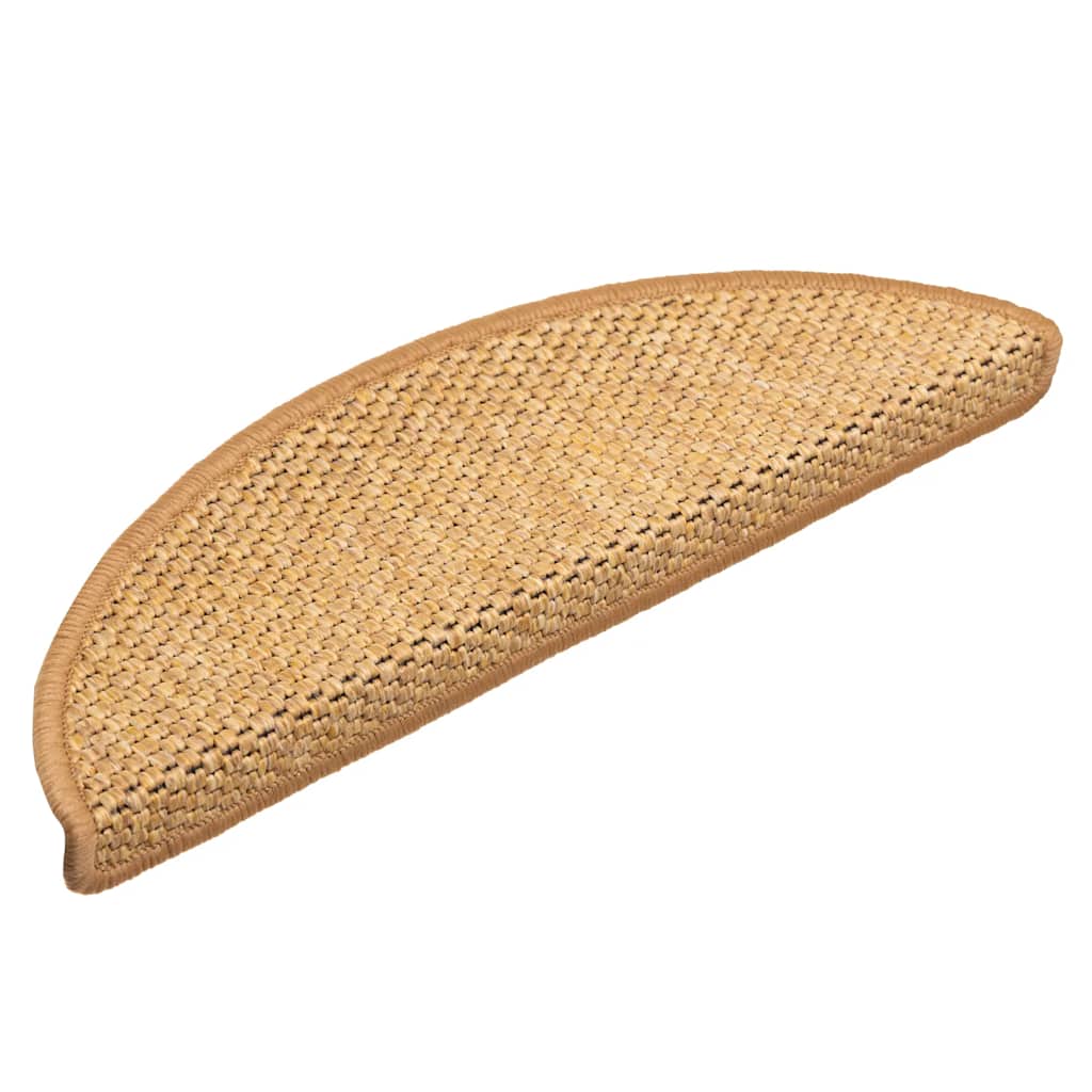 Treppenmatten Selbstklebend Sisal-Look 15 Stk. 56x17x3 cm Sisal