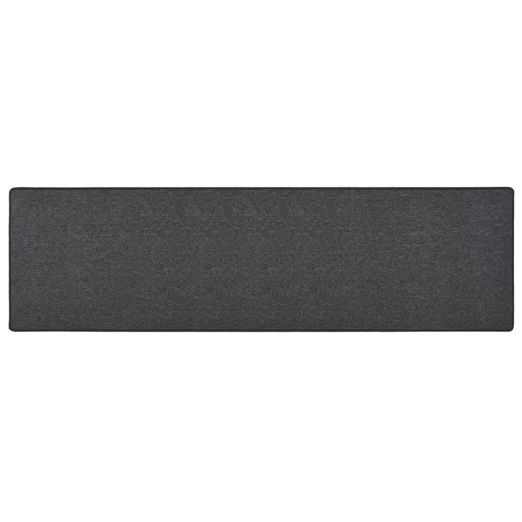 vidaXL Tapis de couloir anthracite 50x200 cm