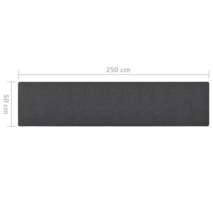 vidaXL Tapis de Couloir Anthracite 50x250 cm