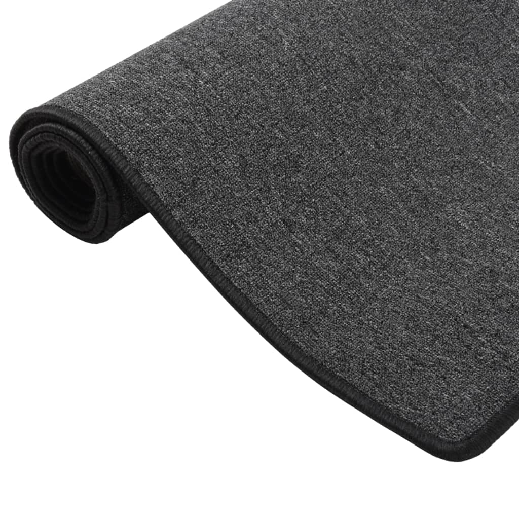 vidaXL Tapis de couloir anthracite 50x300 cm