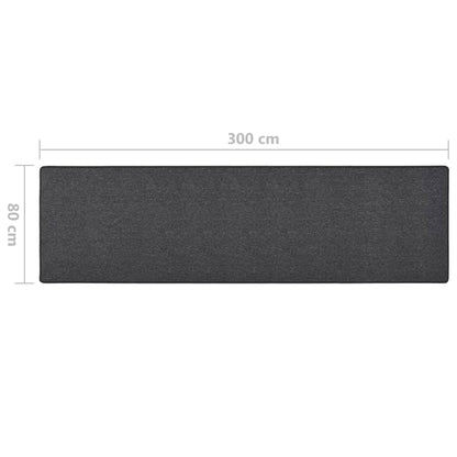 vidaXL Tapis de Couloir Anthracite 80x300 cm