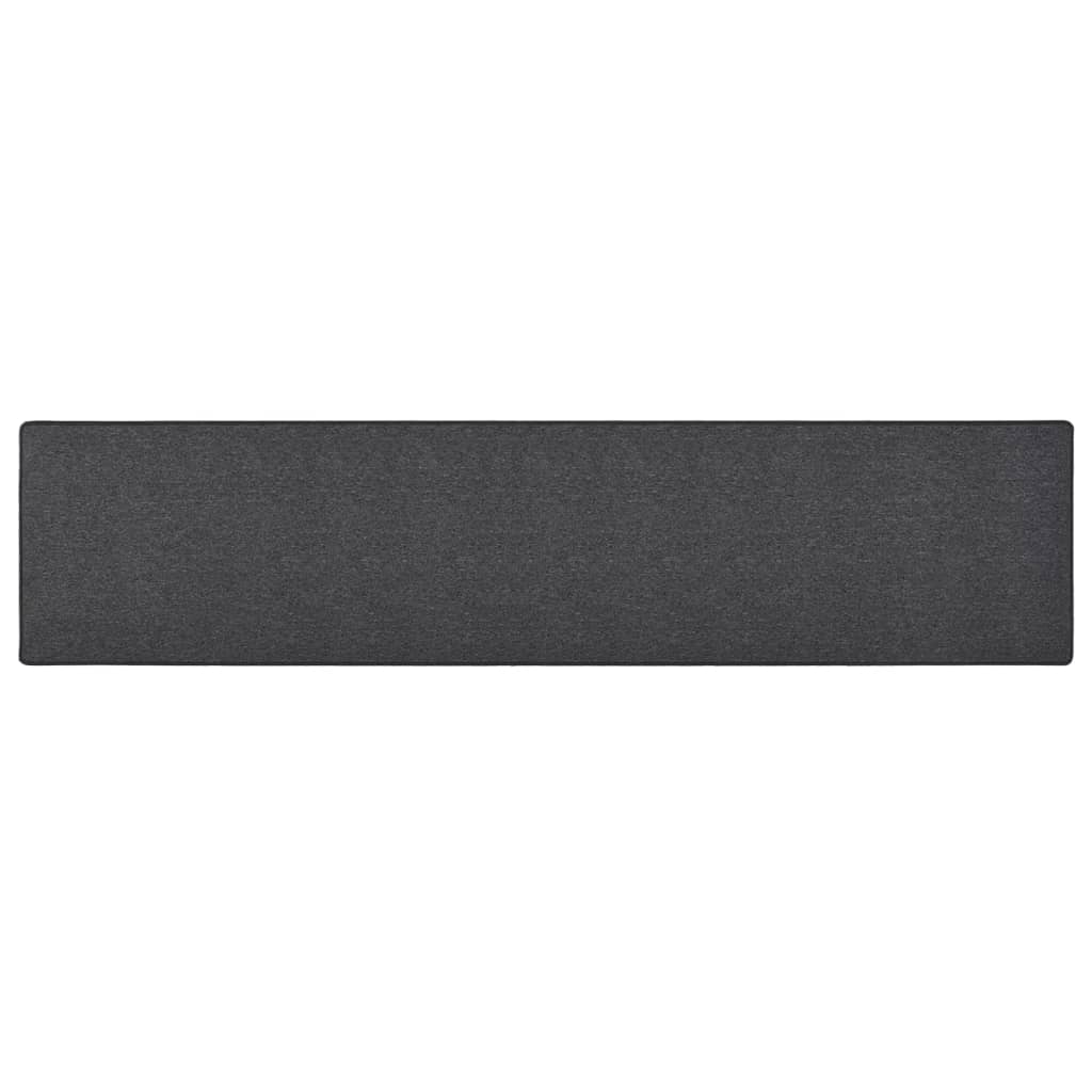 vidaXL Tapis de couloir anthracite 80x400 cm