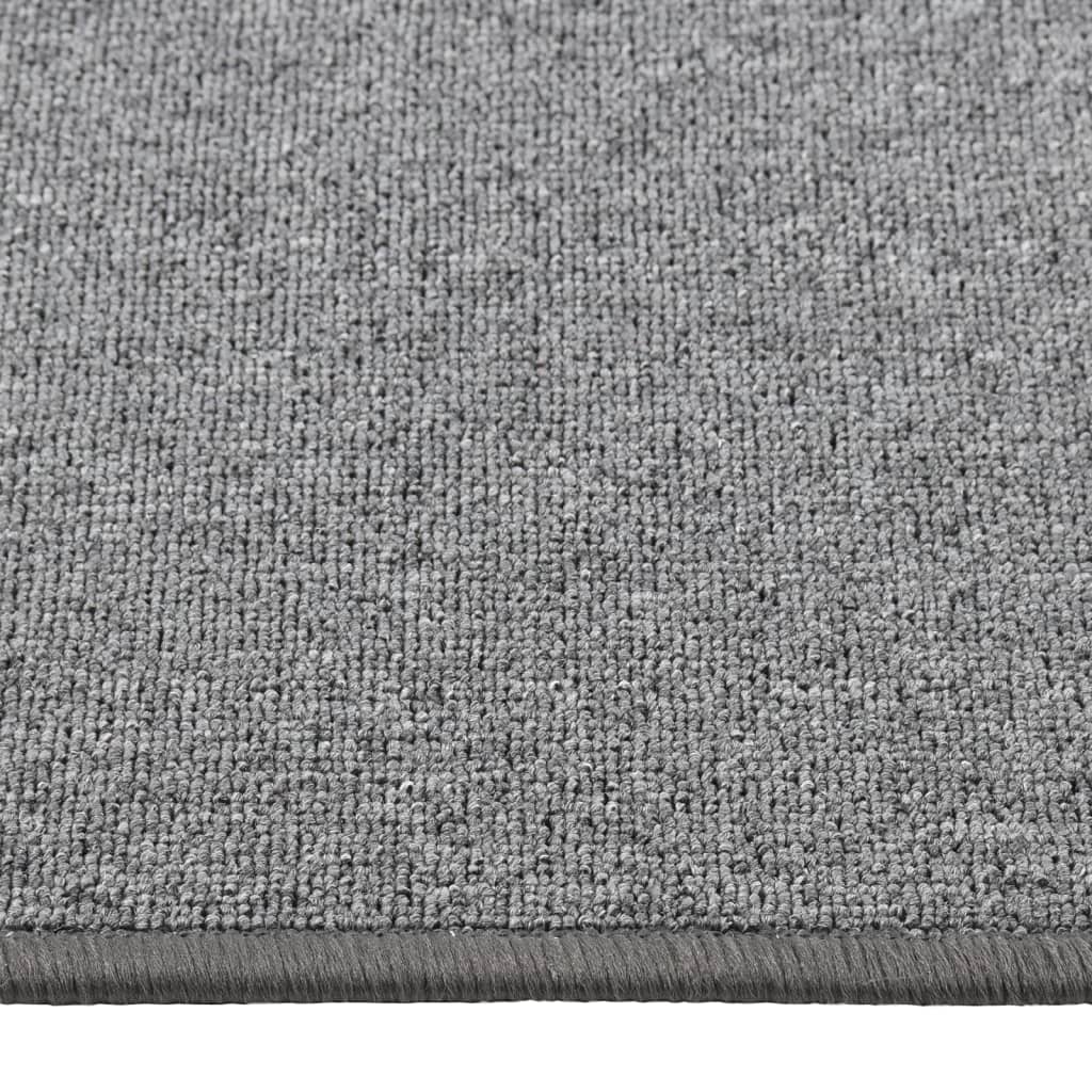 vidaXL Tapis de couloir Gris foncé 50x100 cm