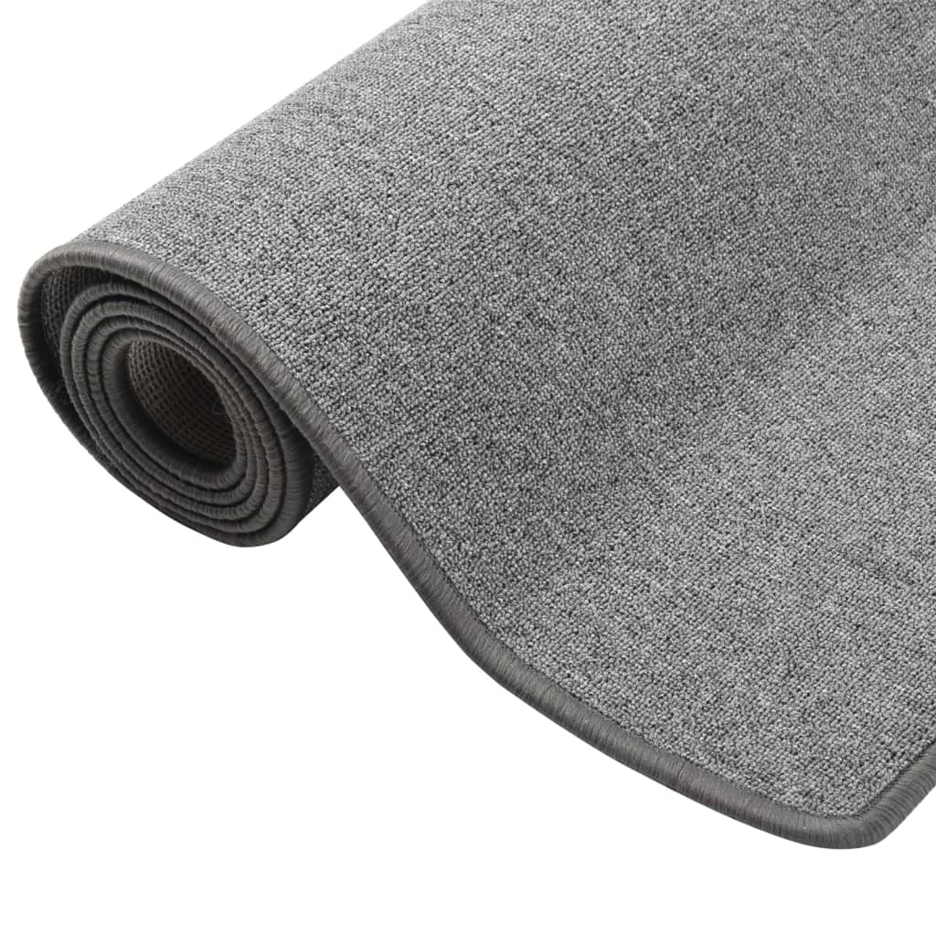 vidaXL Tapis de couloir gris foncé 50x150 cm