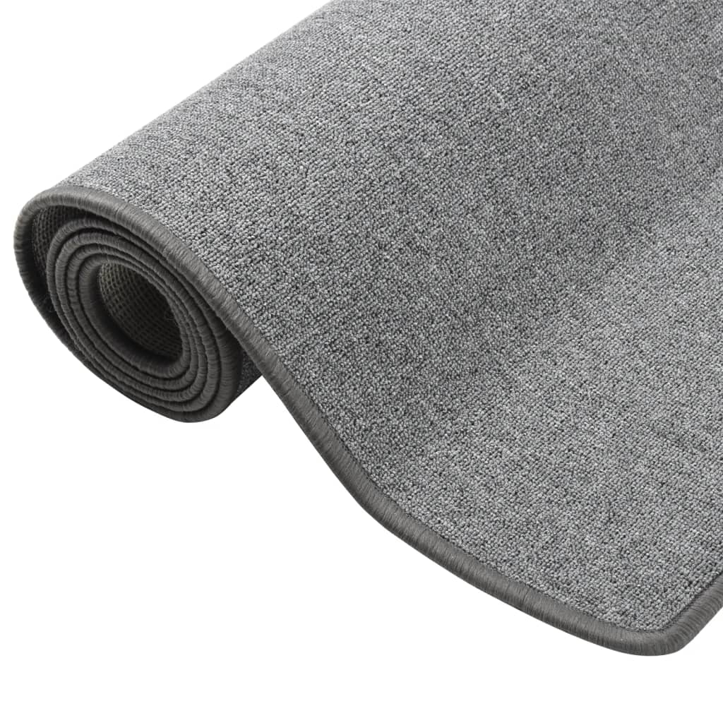 vidaXL Tapis de couloir gris foncé 50x200 cm