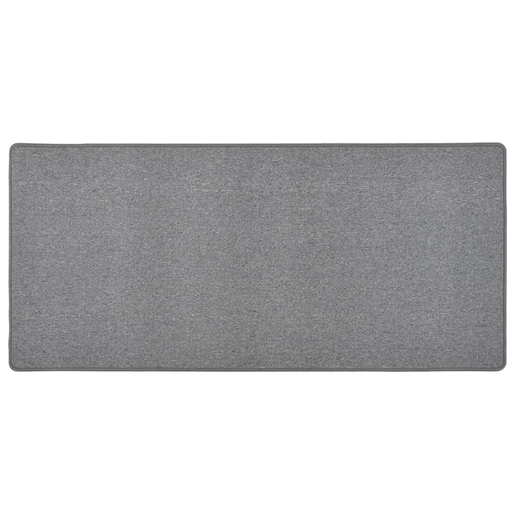 vidaXL Tapis de Couloir Gris Foncé 80x150 cm