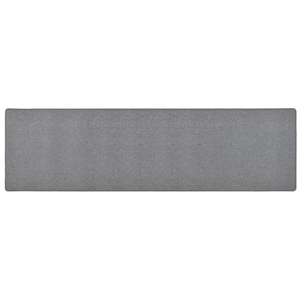 vidaXL Tapis de couloir gris foncé 80x300 cm